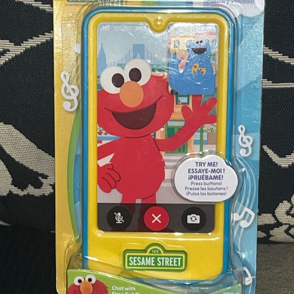Sesame Street | Toys | Sesame Street Elmo Yellow And Red Toy Phone ...